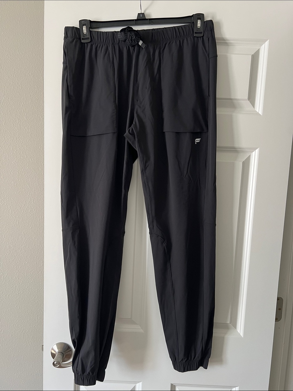 Fabletics Black Men's Athletic Joggers with Drawstring